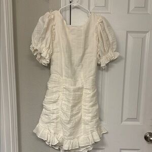 Saints + Secrets Elegant Off White Women’s Dress